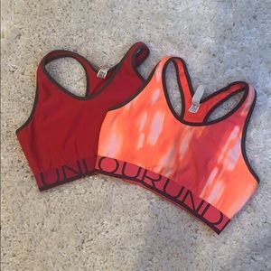 2 Under Armour sports bras